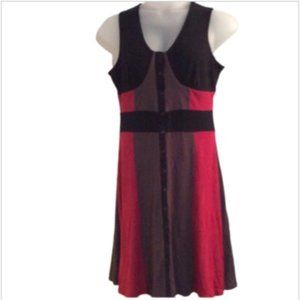 WD.NY Color-block Sleeveless Dress XL